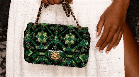 chanel green tweed bag|chanel tweed bag 2020.